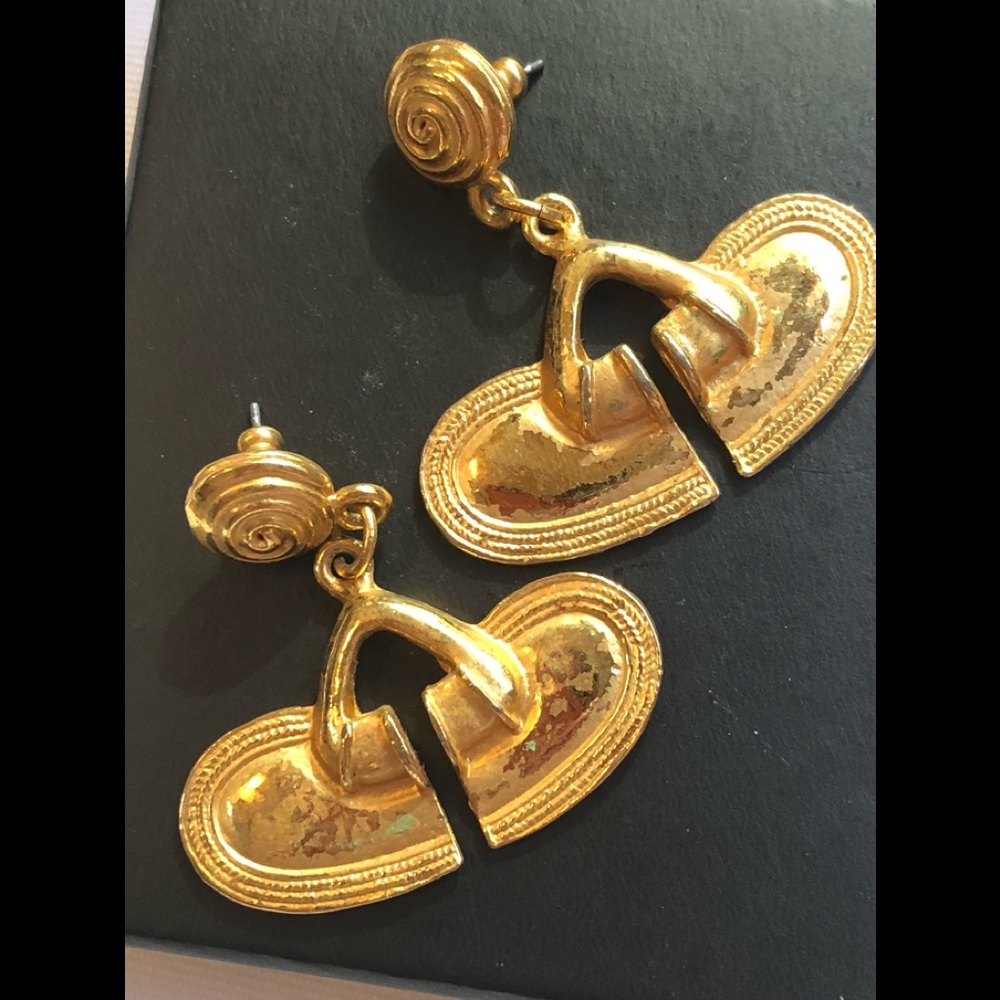 Vintage gold plated earrings